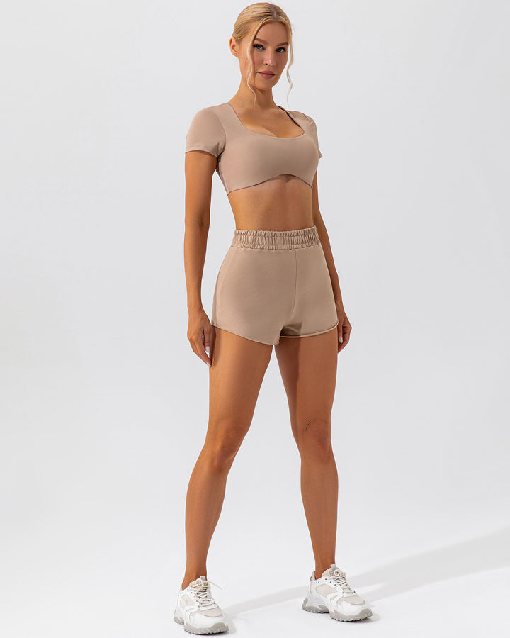 Fleur Shorts - Mocha