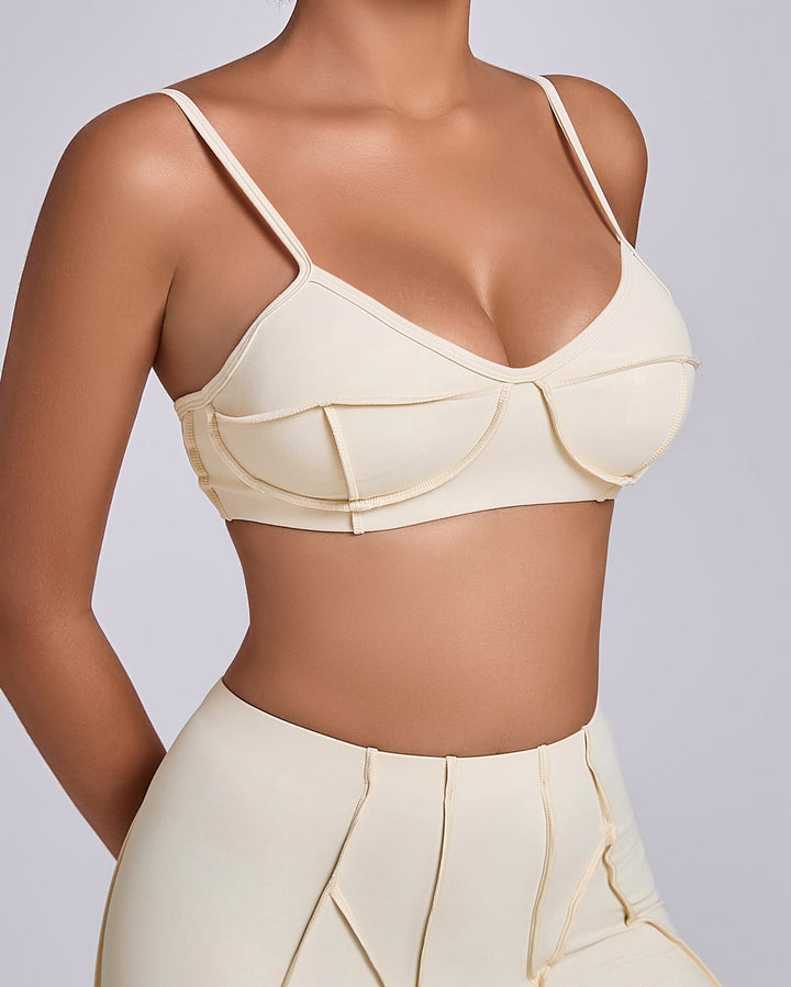 Kira Sports Bra - Beige