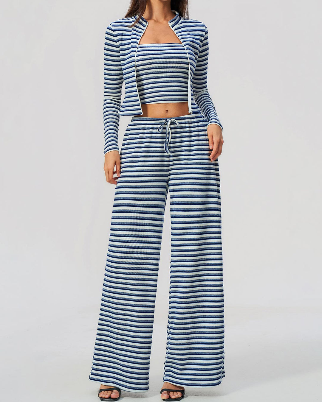 Gaia Crop Top - Navy