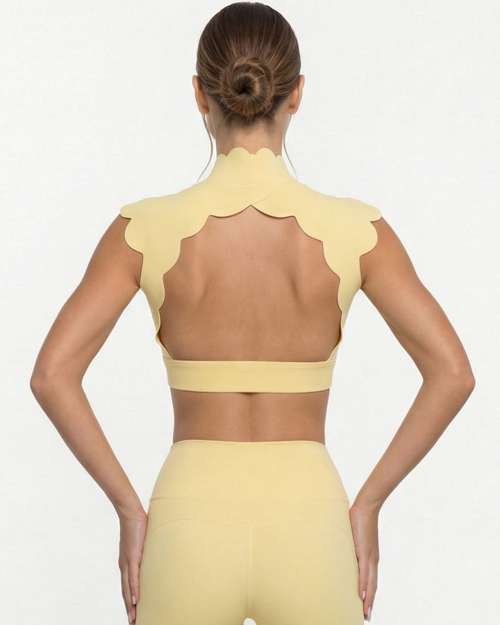 Galina Crop Top - Yellow
