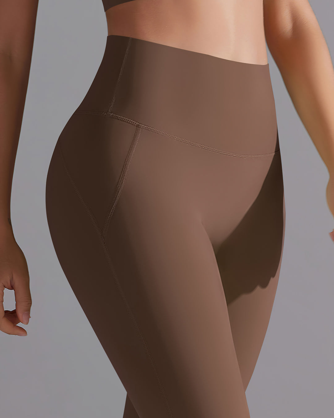 Giselle Seamless Leggings - Brown