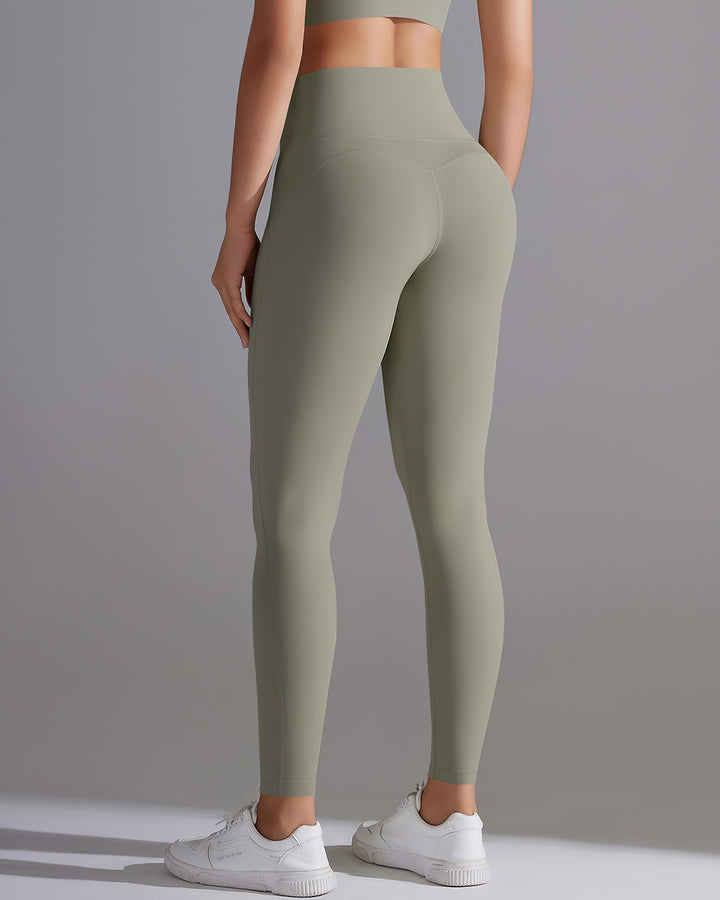 Giselle Seamless Leggings - Olive Gray