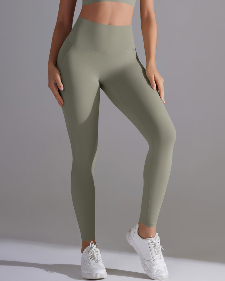 Giselle Seamless Leggings - Olive Gray