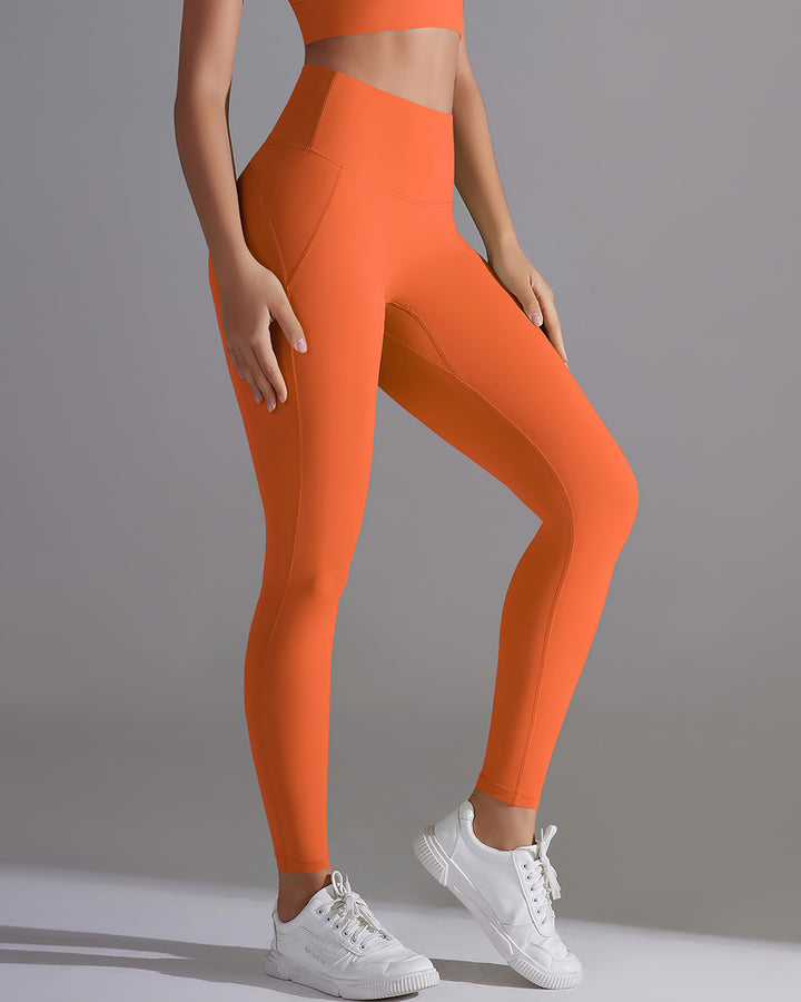 Giselle Seamless Leggings - Orange