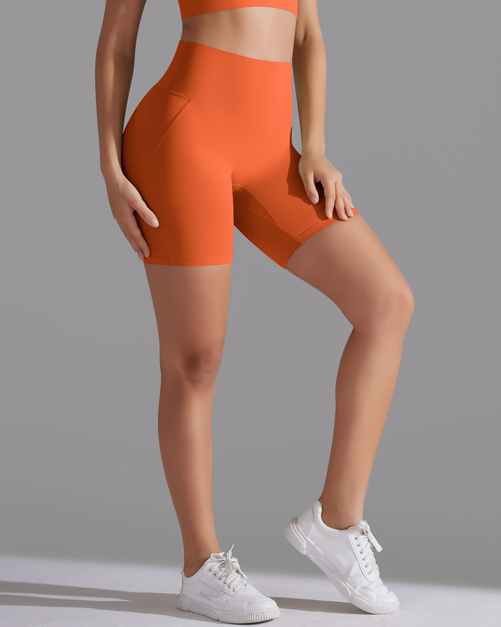 Giselle Seamless Shorts - Orange
