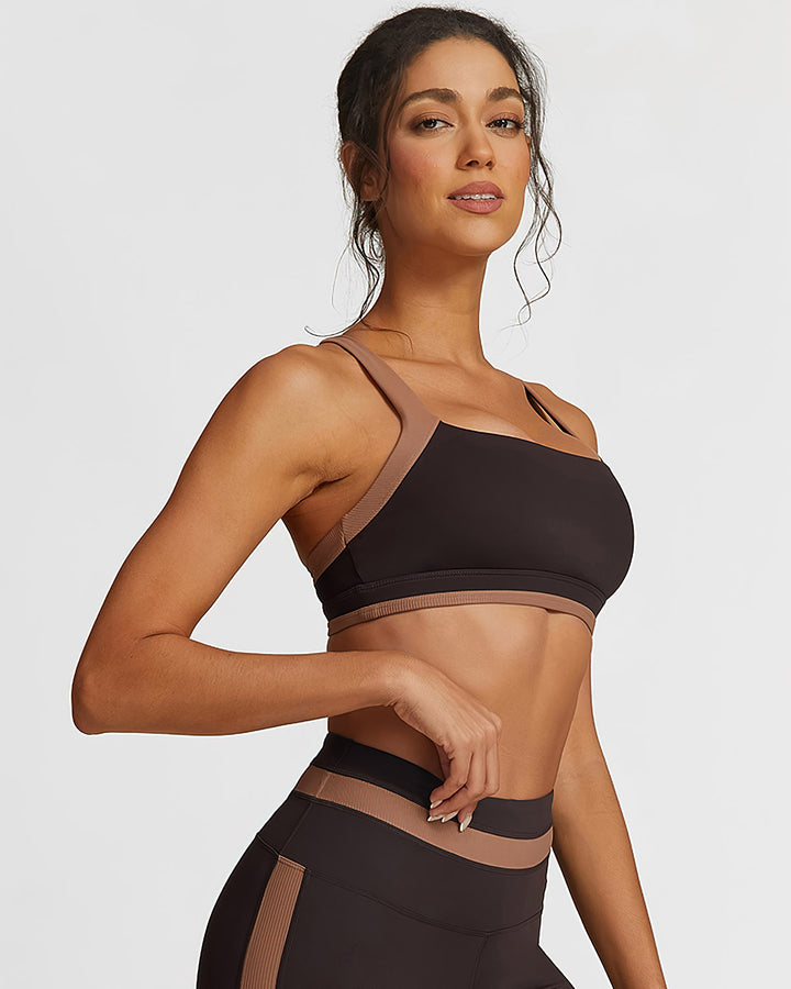 Guinevere Sports Bra - Brown