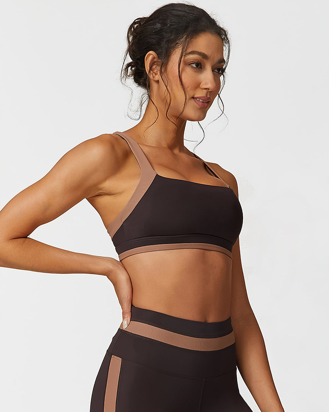 Guinevere Sports Bra - Brown