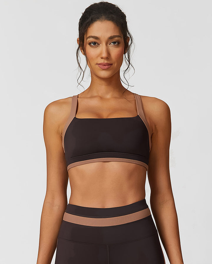 Guinevere Sports Bra - Brown