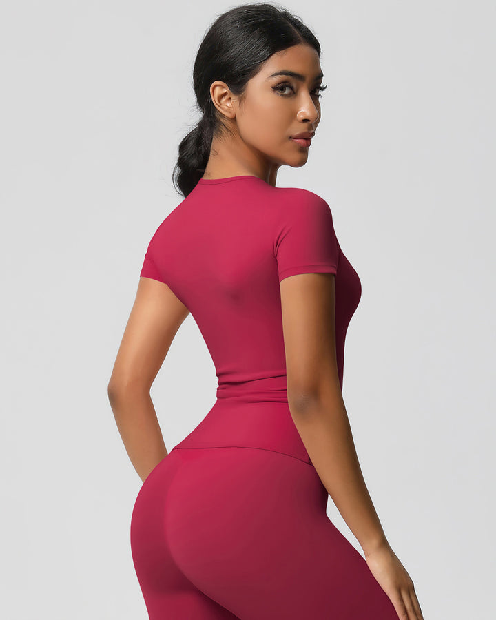 Gwen Active Top - Carmine