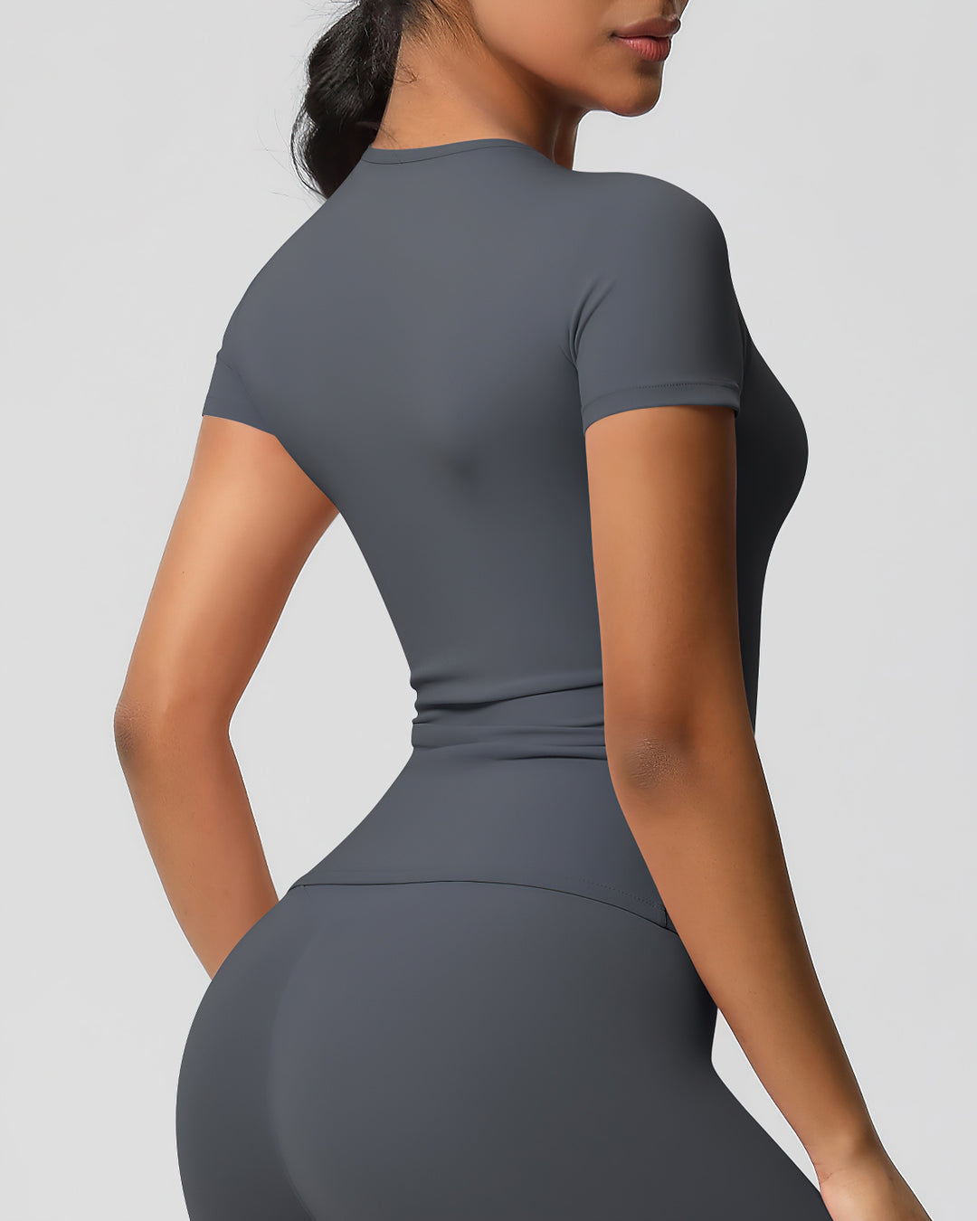 Gwen Active Top - Dark Grey