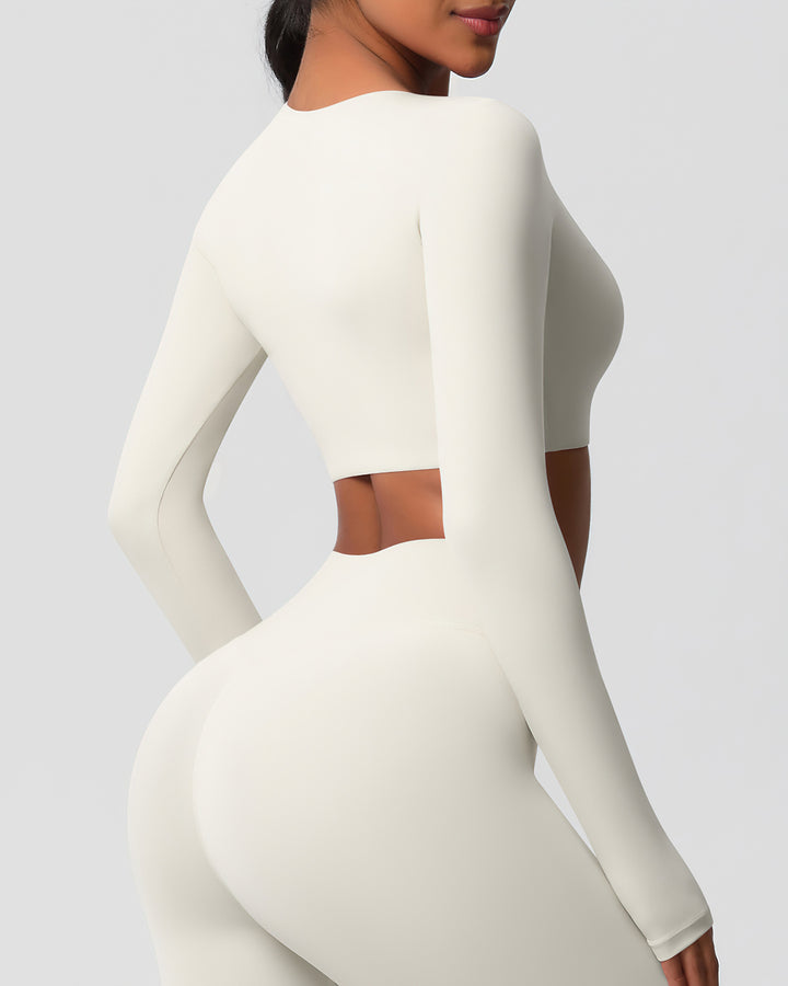 Gwen Cropped Long Sleeve - Cloud