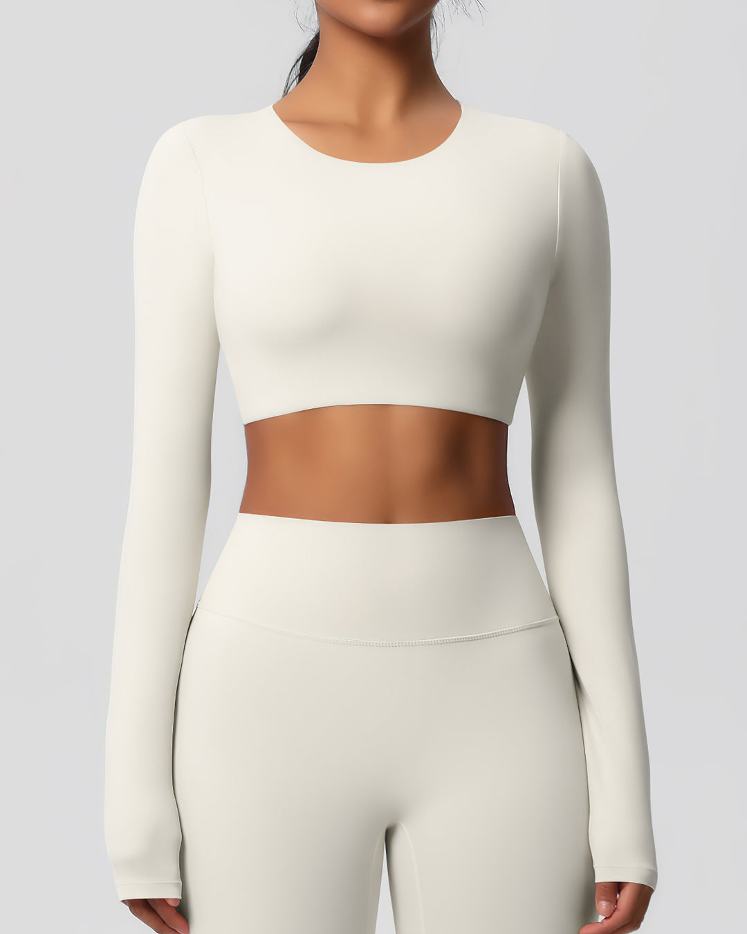 Gwen Cropped Long Sleeve - Cloud