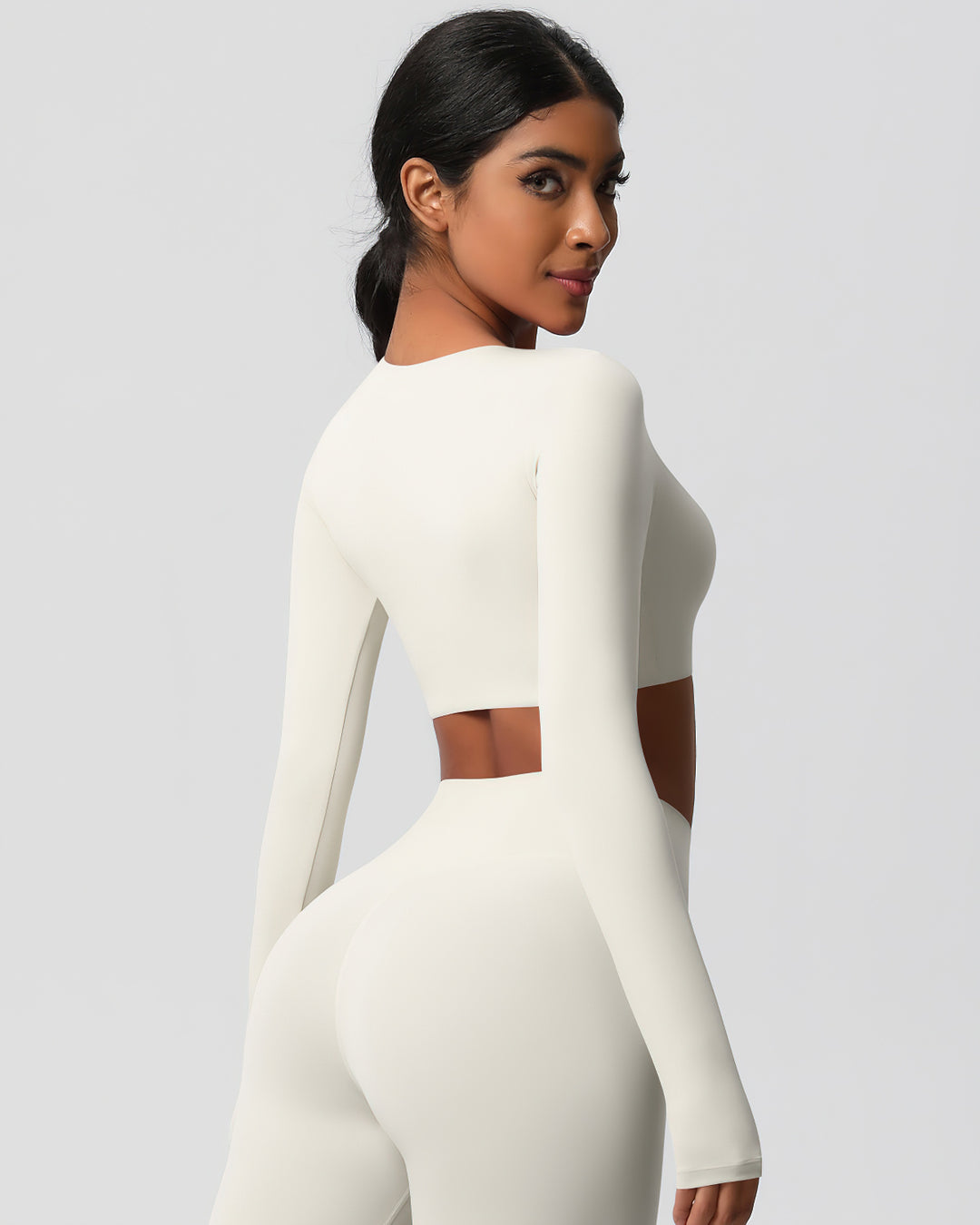 Gwen Cropped Long Sleeve - Cloud