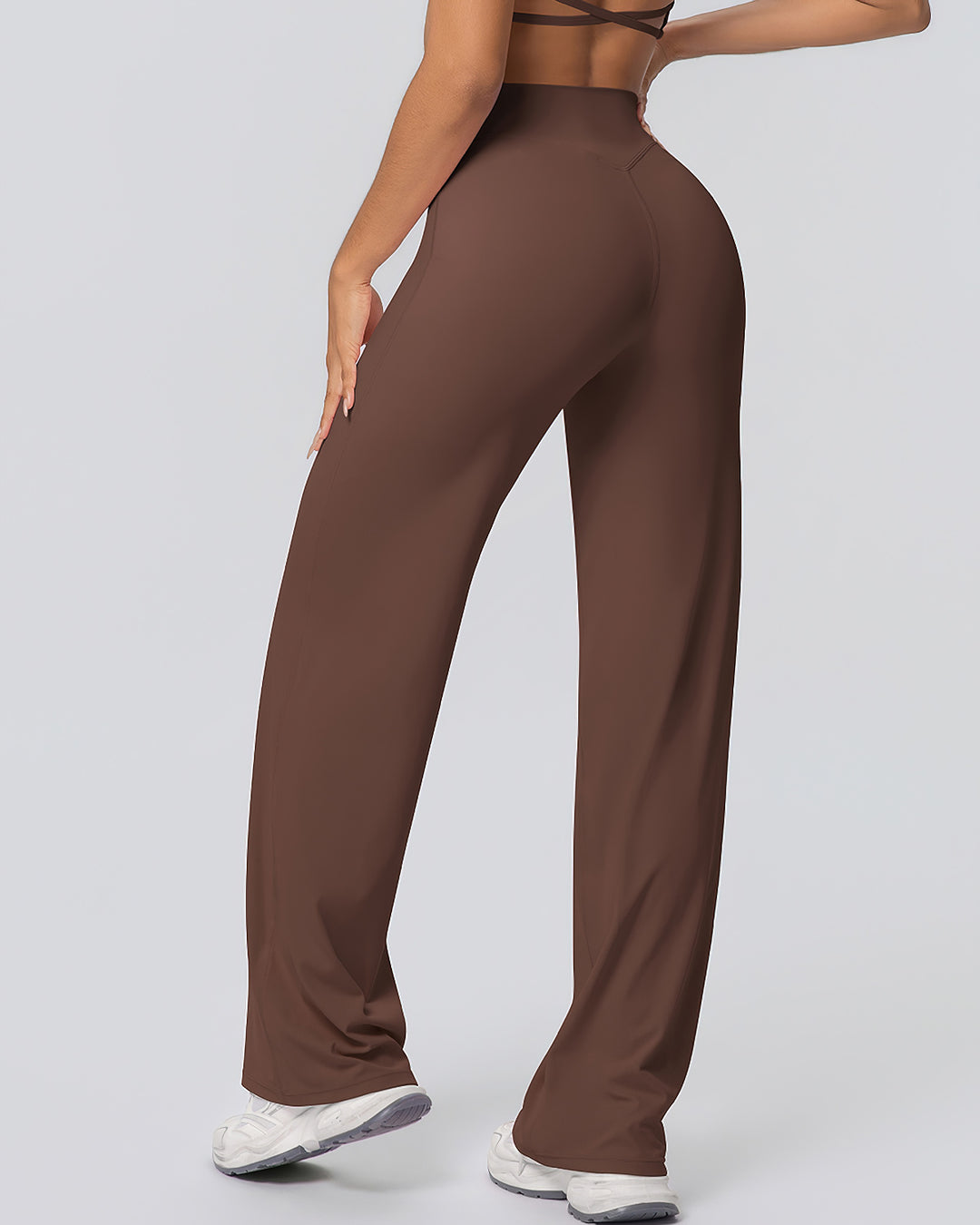 Gwen Flare Leggings - Brown