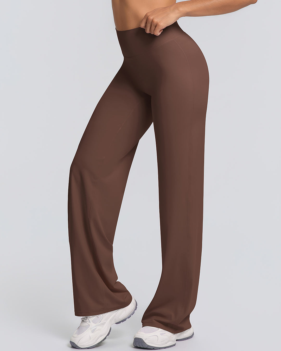 Gwen Flare Leggings - Brown