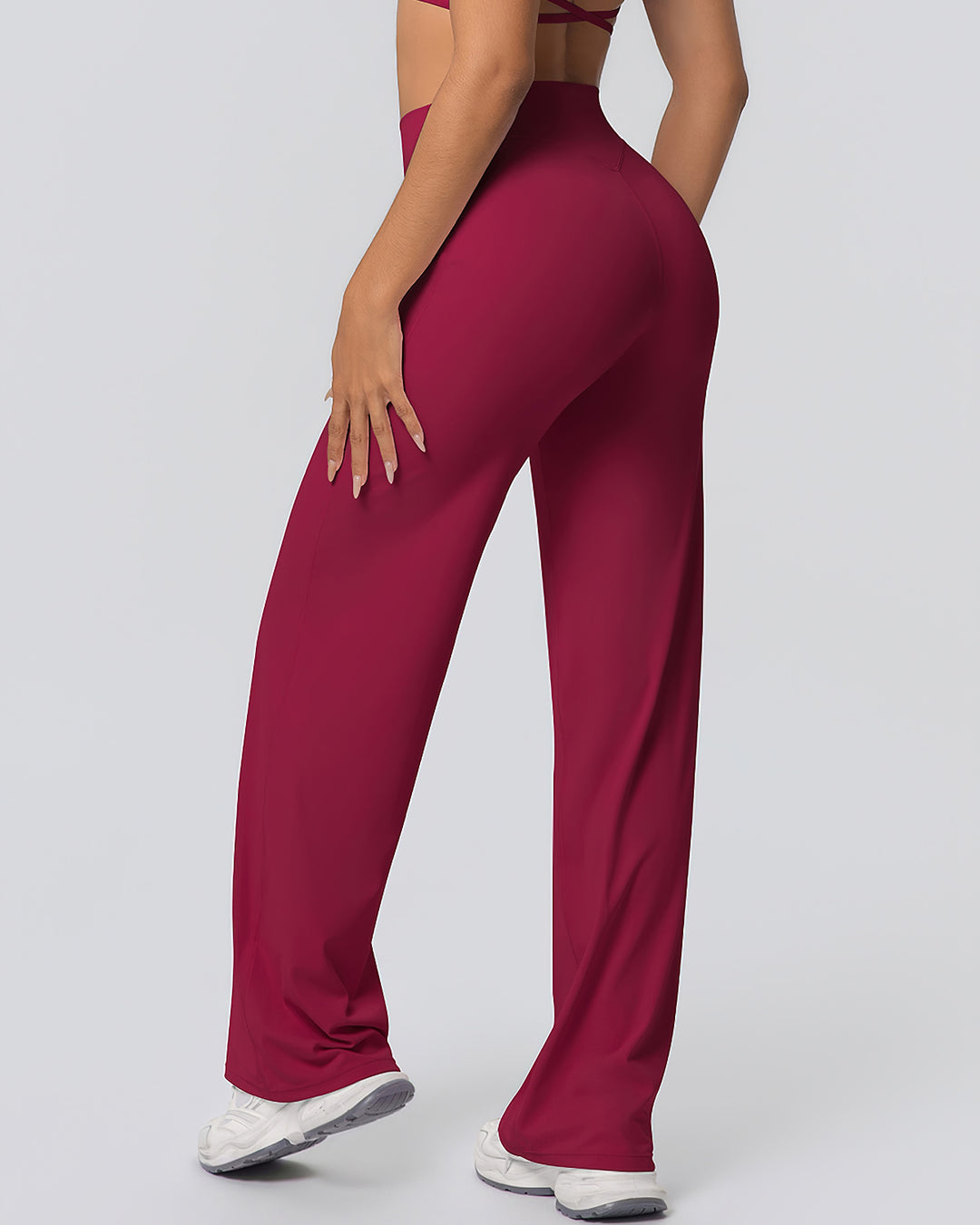 Gwen Flare Leggings - Carmine