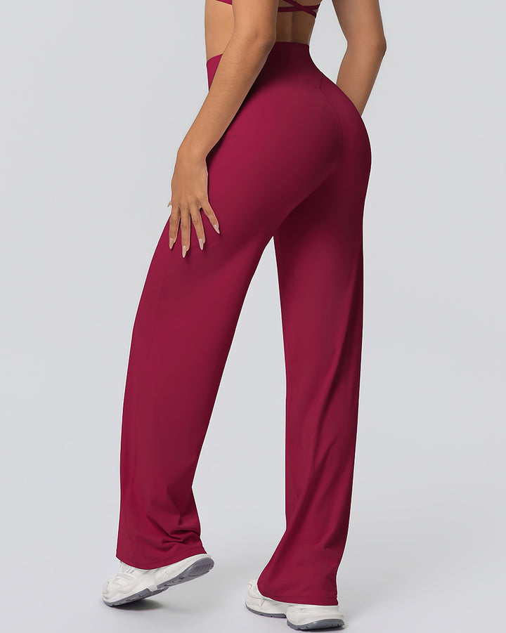 Gwen Flare Leggings - Carmine