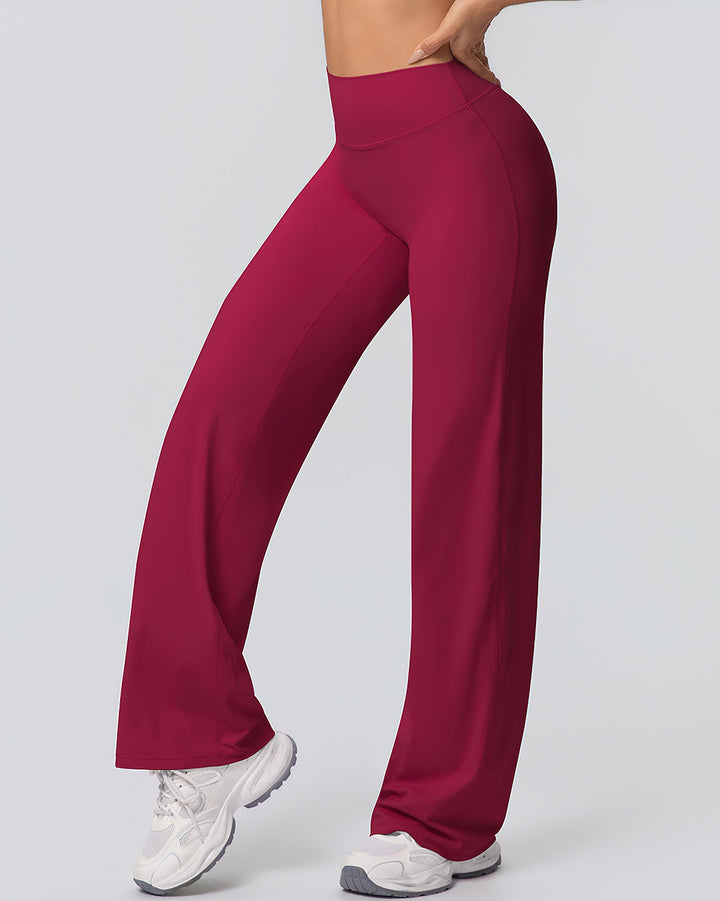 Gwen Flare Leggings - Carmine