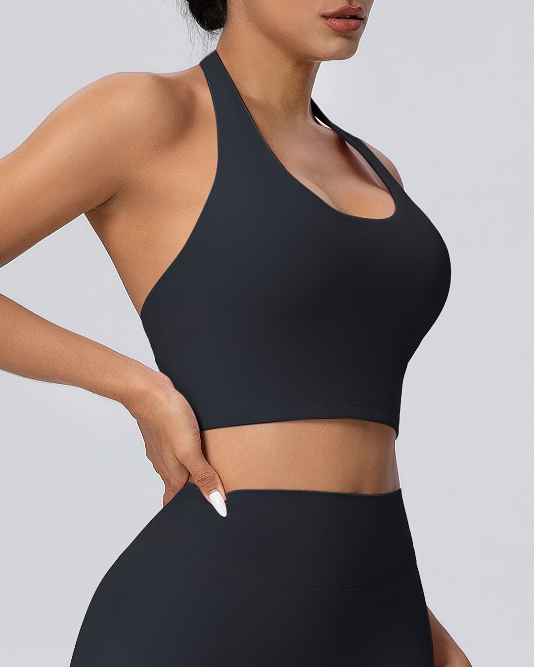 Gwen Halter Top - Black