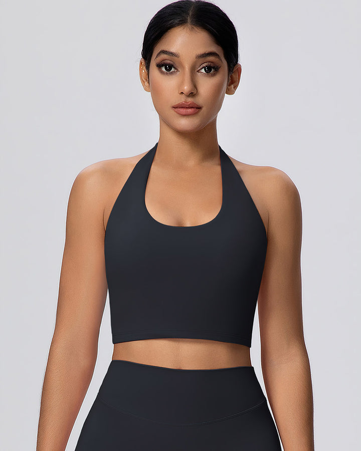 Gwen Halter Top - Black