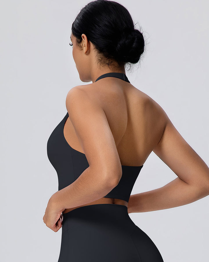 Gwen Halter Top - Black