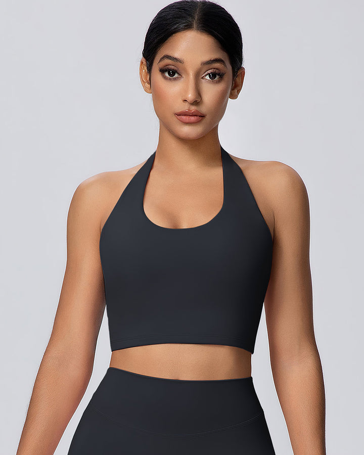 Gwen Halter Top - Black