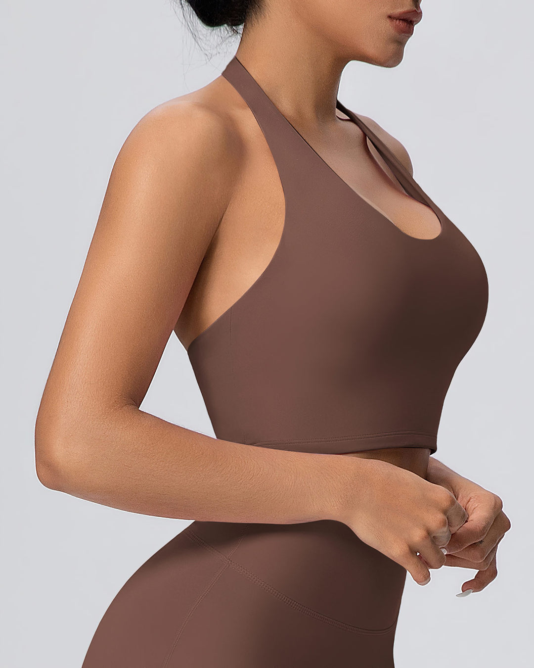 Gwen Halter Top - Brown