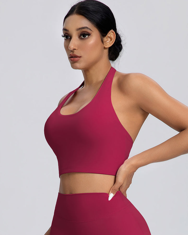 Gwen Halter Top - Carmine