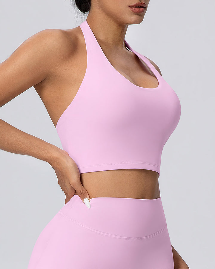 Gwen Halter Top - Pink