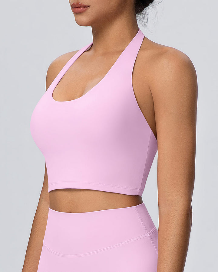 Gwen Halter Top - Pink