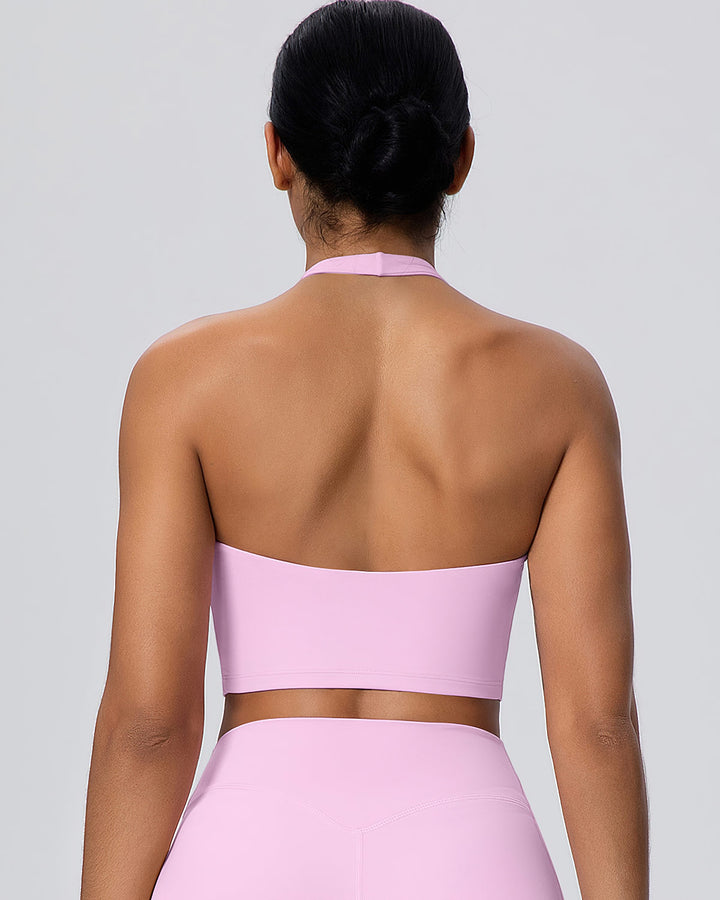 Gwen Halter Top - Pink