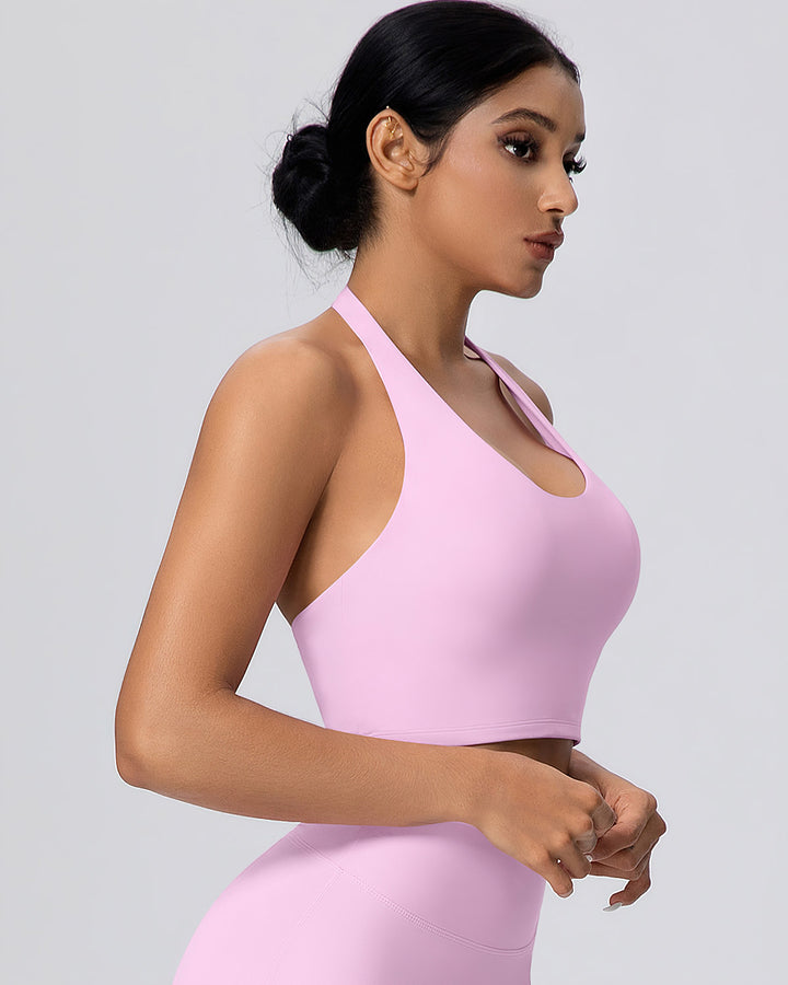Gwen Halter Top - Pink