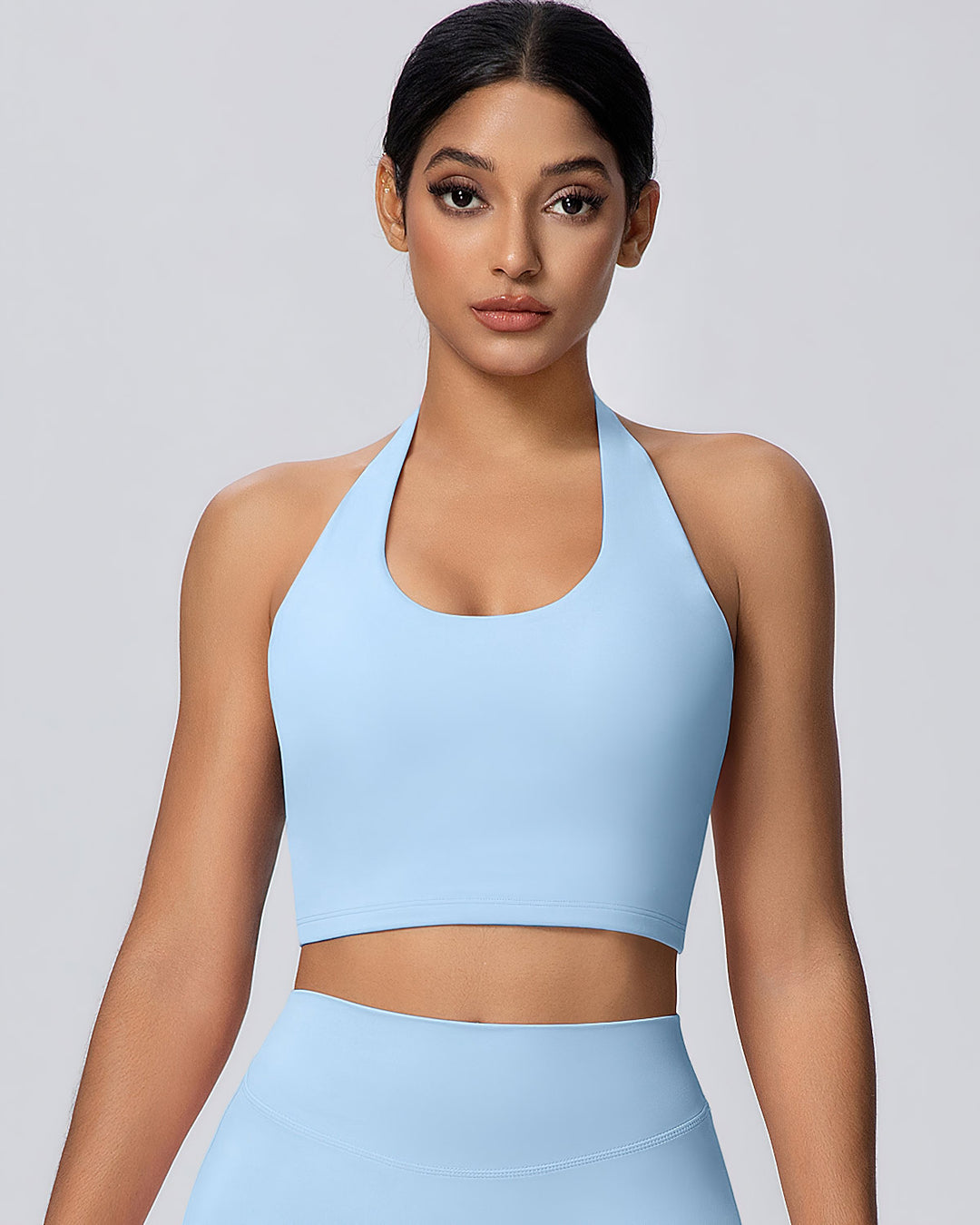 Gwen Halter Top - Sky Blue