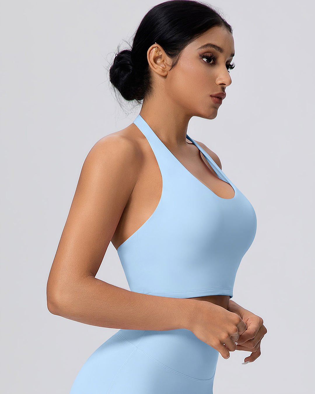 Gwen Halter Top - Sky Blue