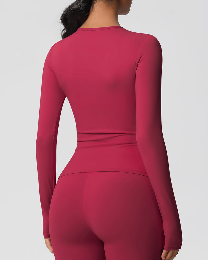 Gwen Long Sleeve - Carmine