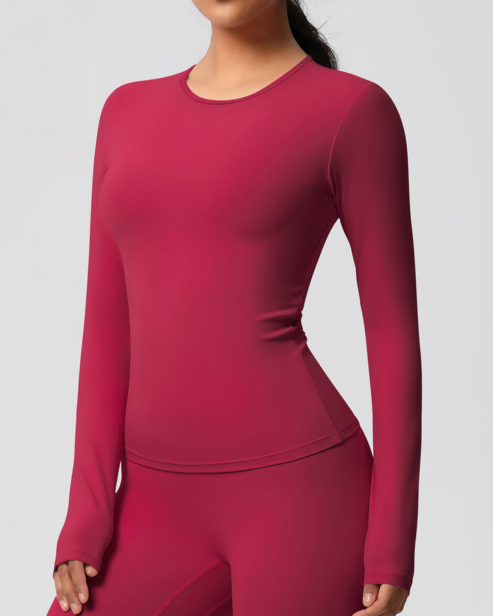 Gwen Long Sleeve - Carmine