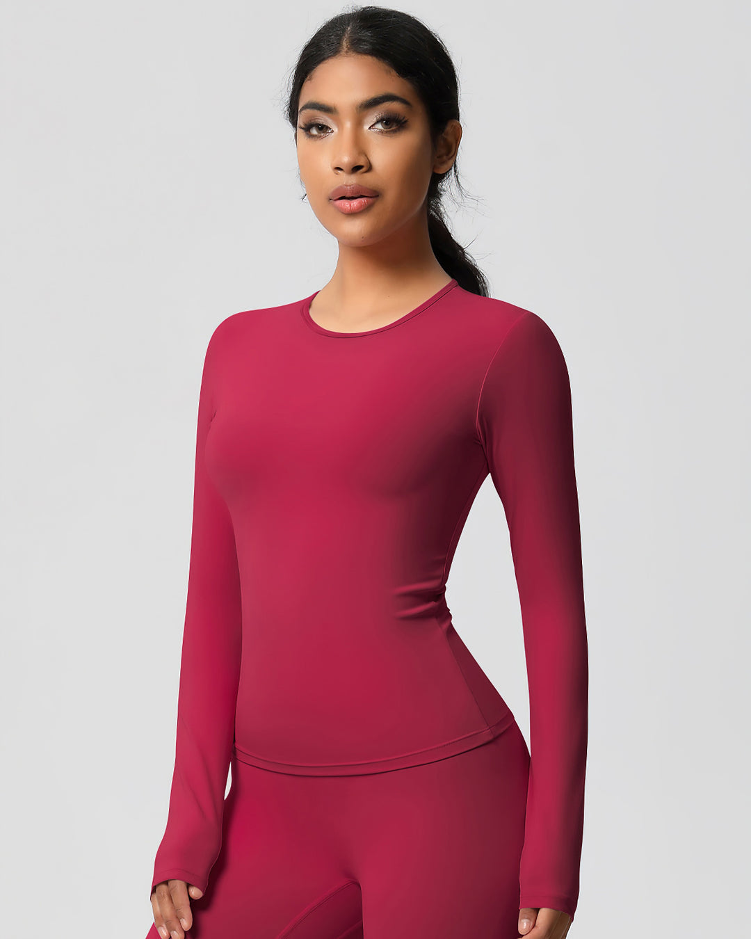 Gwen Long Sleeve - Carmine