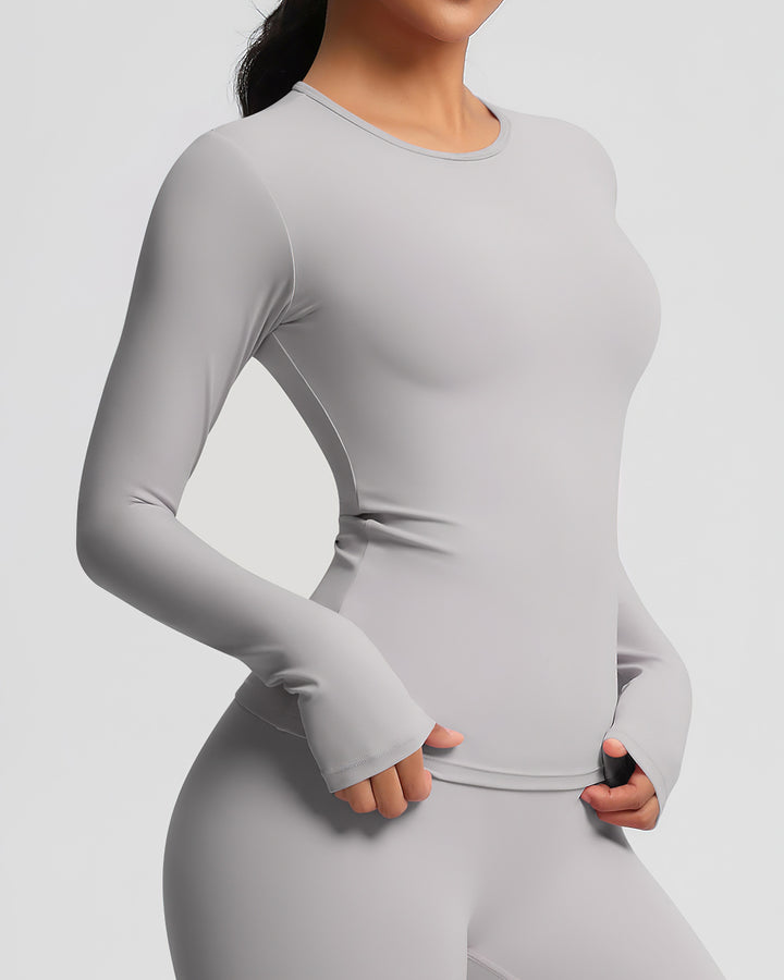Gwen Long Sleeve - Light Grey