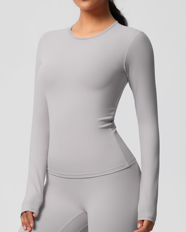 Gwen Long Sleeve - Light Grey