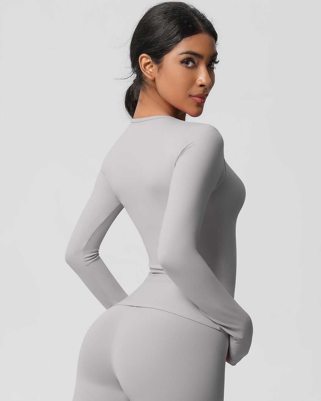 Gwen Long Sleeve - Light Grey