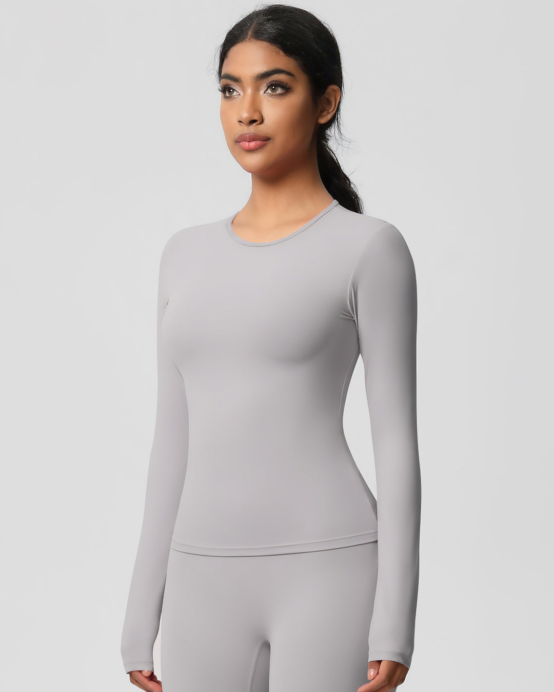 Gwen Long Sleeve - Light Grey