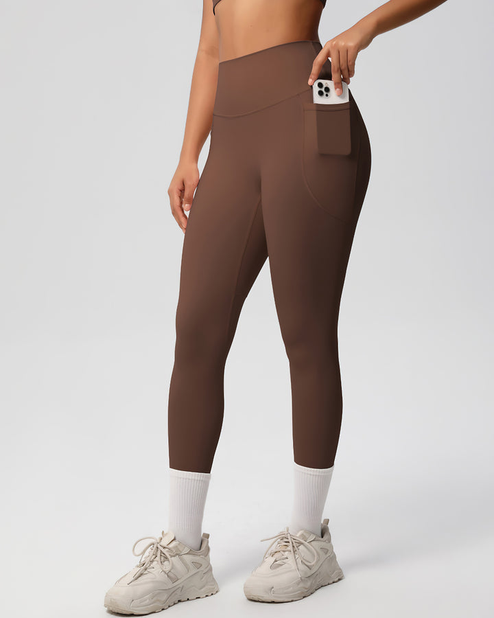 Gwen Pocket Leggings - Brown