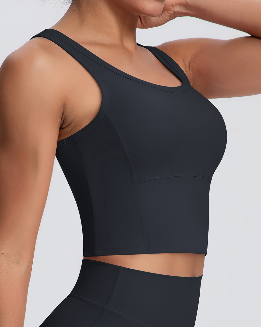 Gwen Racerback Top - Black