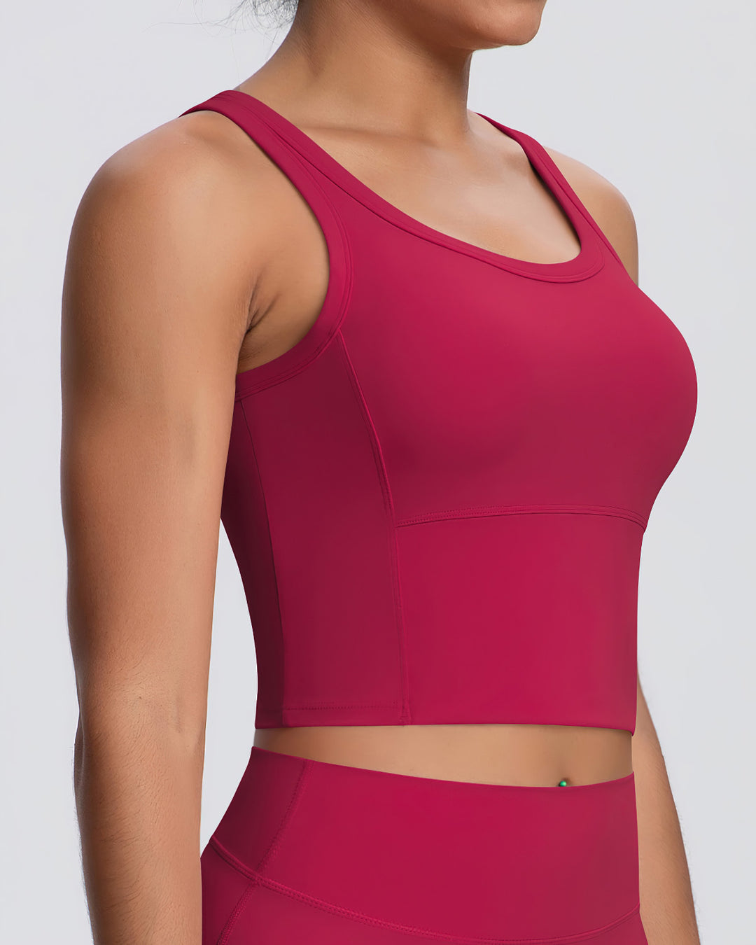 Gwen Racerback Top - Carmine