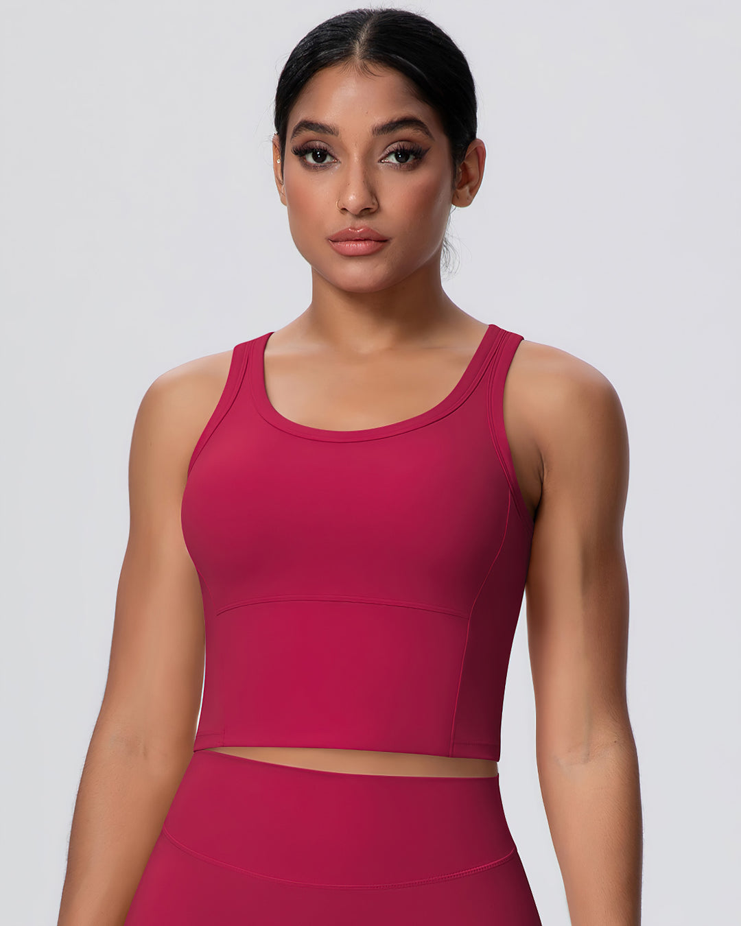 Gwen Racerback Top - Carmine