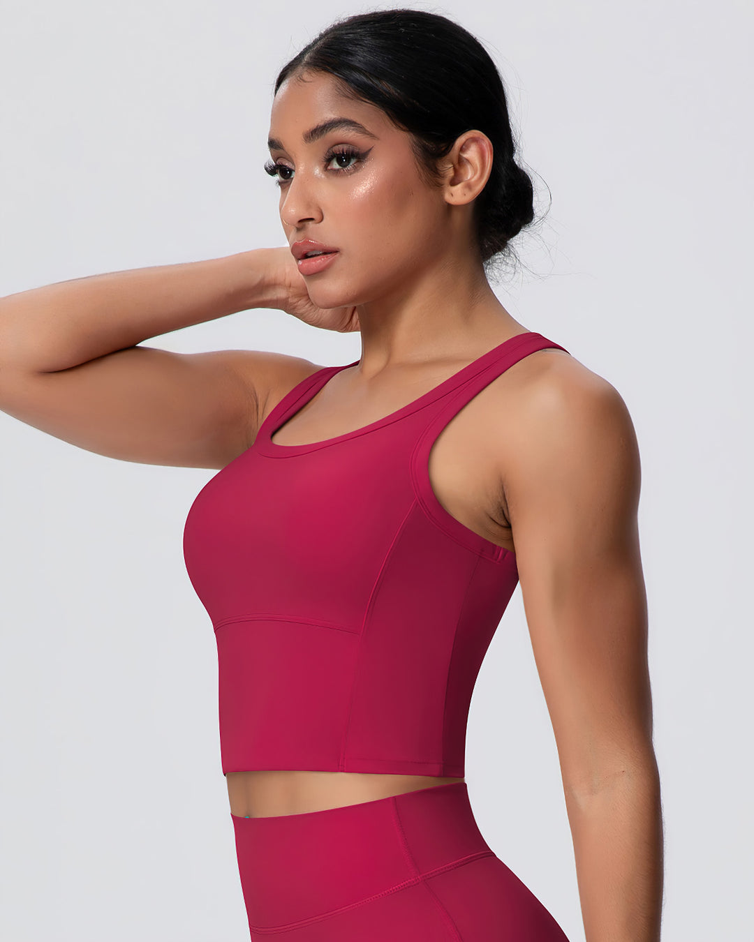 Gwen Racerback Top - Carmine