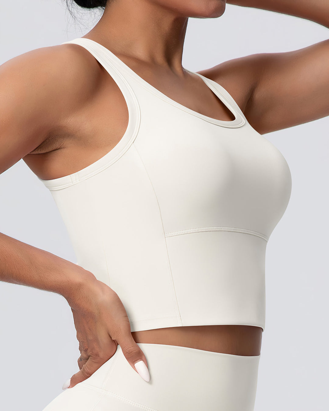 Gwen Racerback Top - Cloud