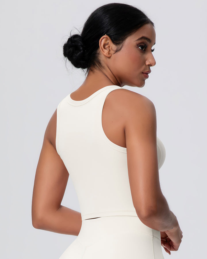 Gwen Racerback Top - Cloud
