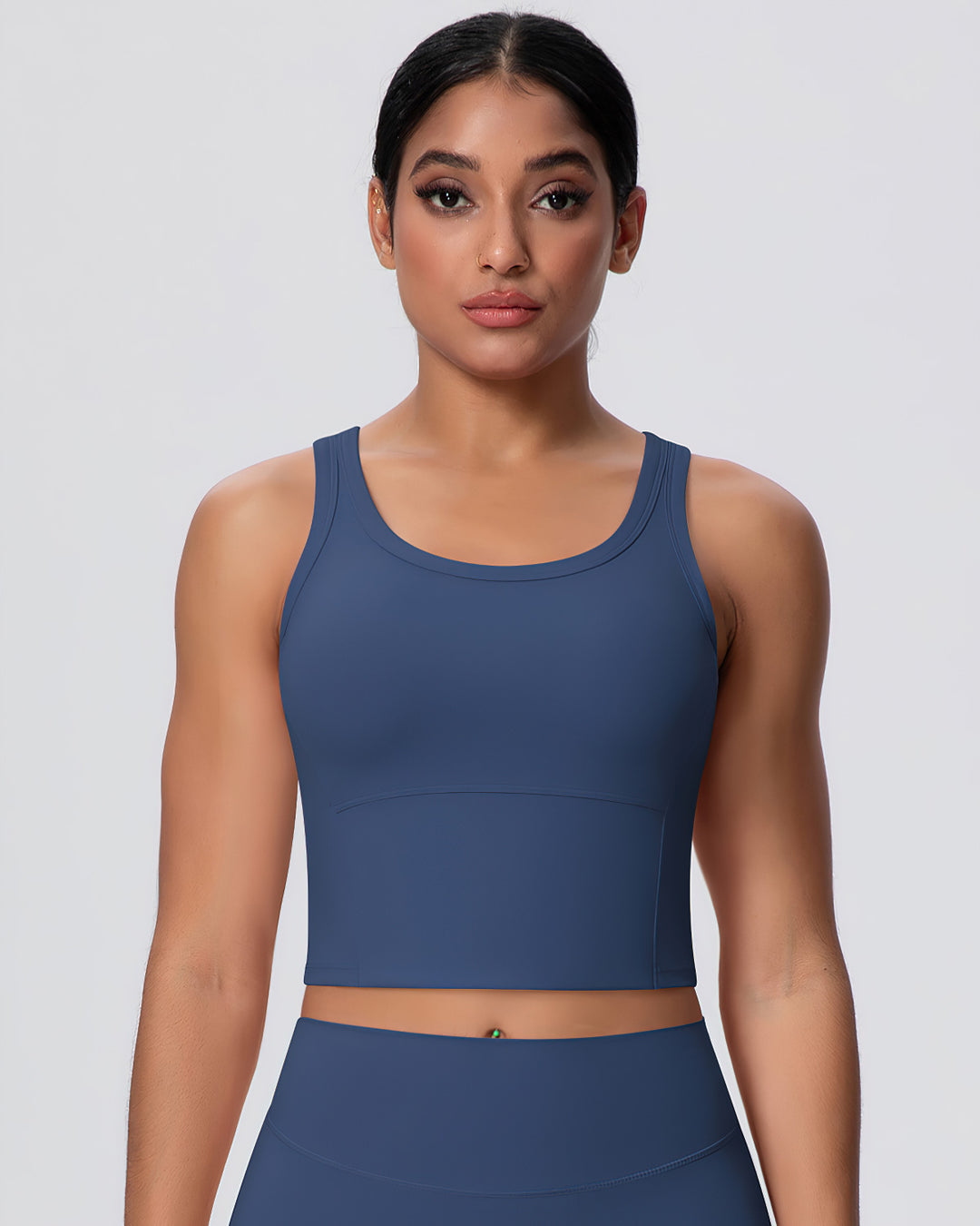 Gwen Racerback Top - Navy