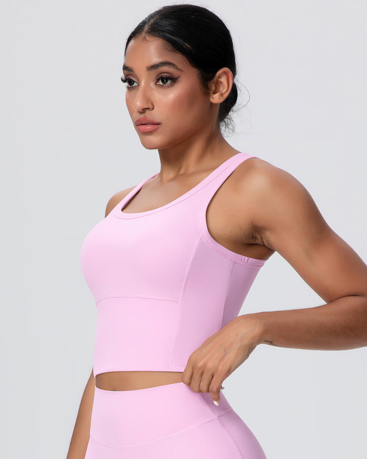 Gwen Racerback Top - Pink